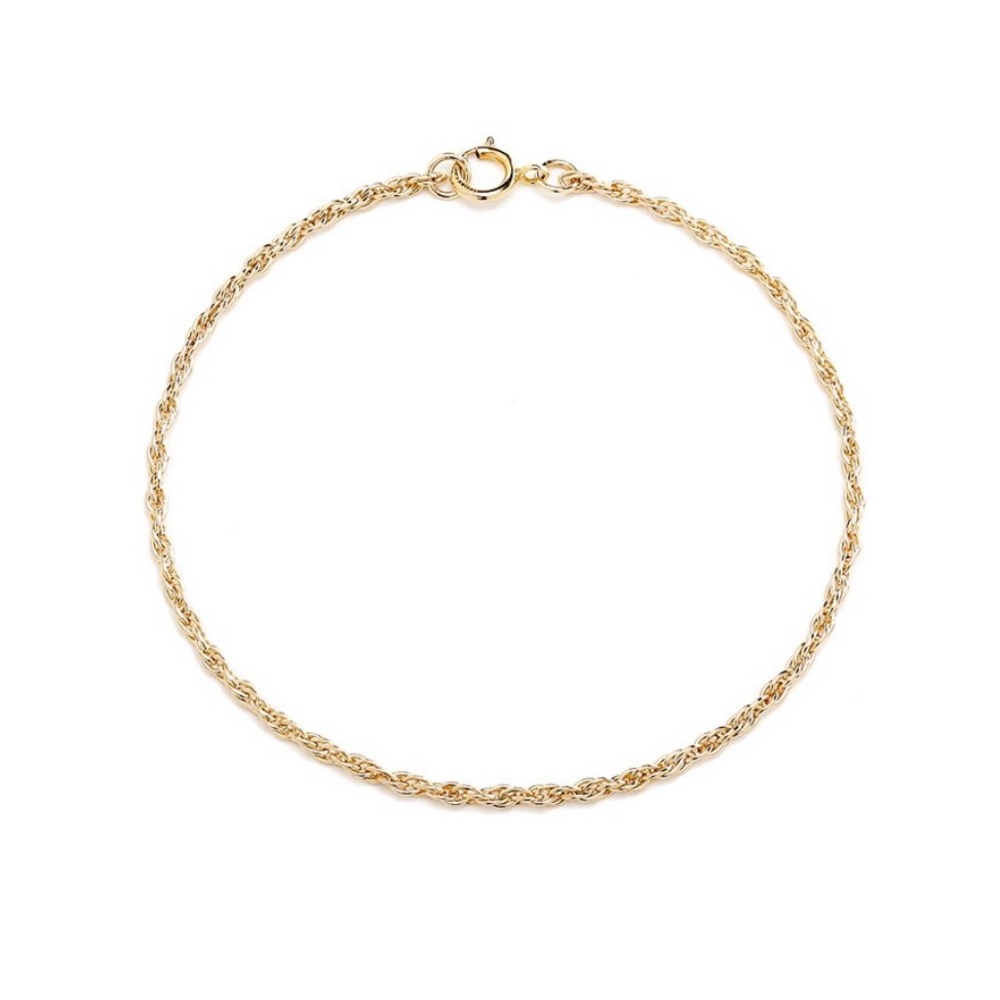 ESTIES JEWELRY- Thin Rope Bracelet in Gold - Picture 2 of 4